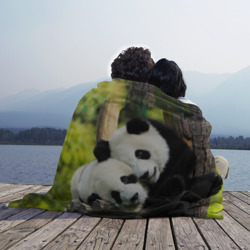 Плед 3D Влюблённые панды - фото 2