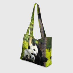 Пляжная сумка 3D Влюблённые панды - фото 2