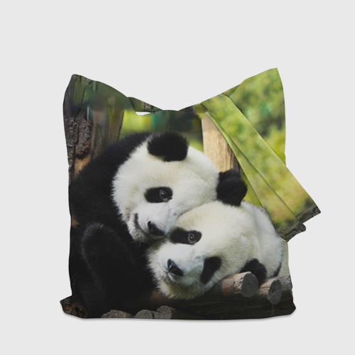 Шоппер 3D Влюблённые панды - фото 5
