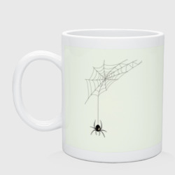 Кружка керамическая Паучок на паутинке
