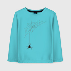 Паучок на паутинке – Детский лонгслив хлопок с принтом купить со скидкой в -20%