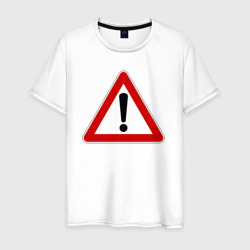 Знак - прочие опасности – Мужская футболка хлопок с принтом купить со скидкой в -20%