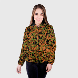 Женская куртка 3D Камуфляж осенний лес мелкий - фото 2