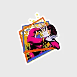 Наклейка JoJo аниме Джоске Хигашиката
