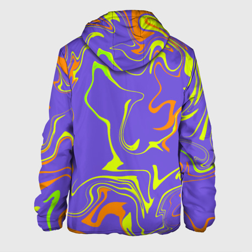 Мужская куртка 3D с принтом Сrazy abstraction, вид сзади #1
