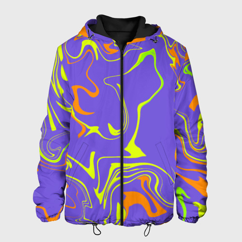 Мужская куртка 3D с принтом Сrazy abstraction, вид спереди #2