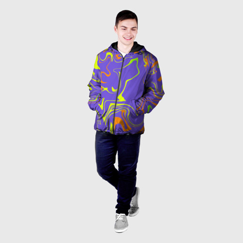 Мужская куртка 3D с принтом Сrazy abstraction, фото на моделе #1