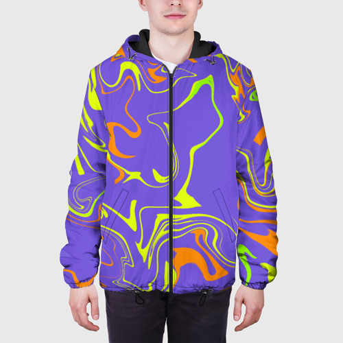 Мужская куртка 3D с принтом Сrazy abstraction, вид сбоку #3