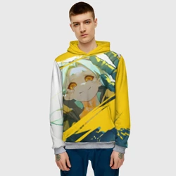 Мужская толстовка 3D Киберпанк: Бегущие по краю Ребекка - фото 2