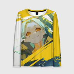 Женский лонгслив 3D Киберпанк: Бегущие по краю Ребекка