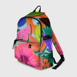 Цветочный, фруктовый, тропический паттерн  – Рюкзак 3D с принтом купить