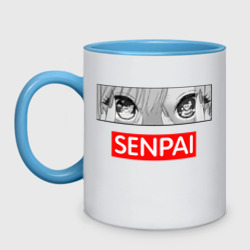 Кружка двухцветная Глаза Марин Китагавы: senpai