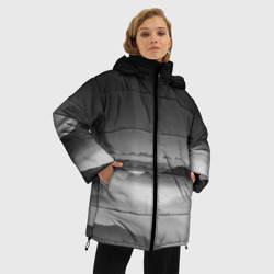 Женская зимняя куртка Oversize Туманные горы - фото 2