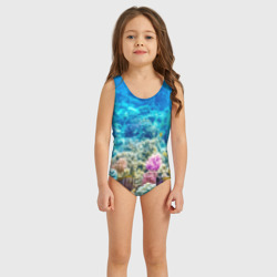 Детский купальник 3D Дно морское
