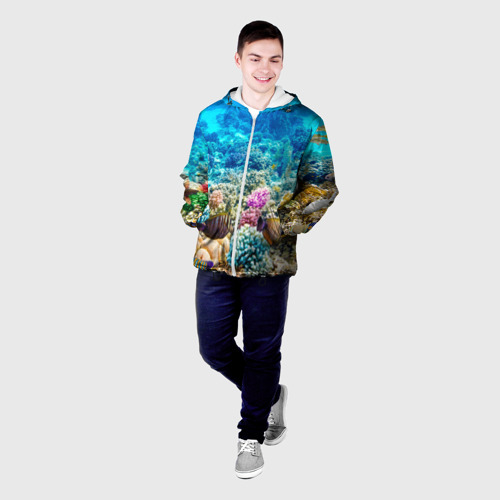 Мужская куртка 3D Дно морское, цвет 3D печать - фото 3