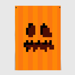 Постер Тыква - Майнкрафт - Хеллоуин