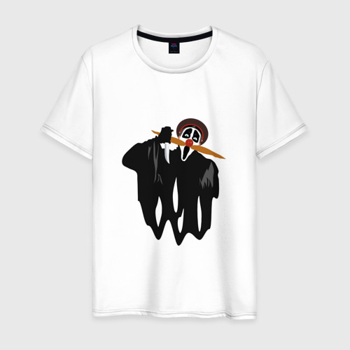 Мужская футболка из хлопка с принтом Крик деревня дураков, вид спереди №1