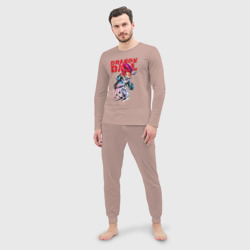 Мужская пижама с лонгсливом хлопок Жемчуг Дракона - Вегета - фото 2