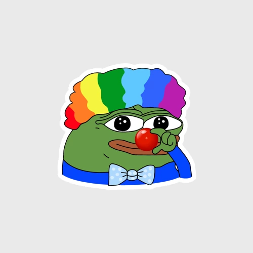 Наклейка Пепа клоун