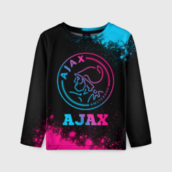 Детский лонгслив 3D Ajax - neon gradient