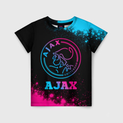 Детская футболка 3D Ajax - neon gradient