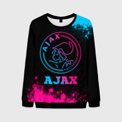 Мужской свитшот 3D Ajax - neon gradient