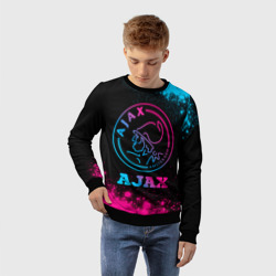 Детский свитшот 3D Ajax - neon gradient - фото 2