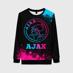 Женский свитшот 3D Ajax - neon gradient