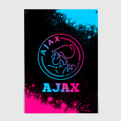 Постер Ajax - neon gradient