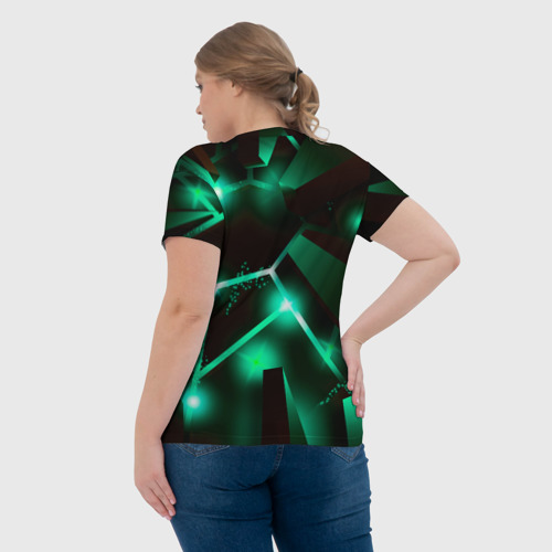 Женская футболка 3D Hitman разлом плит, цвет 3D печать - фото 7