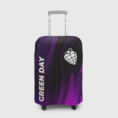 Чехол для чемодана 3D Green Day violet plasma, цвет 3D печать