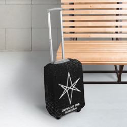 Чехол для чемодана 3D Bring Me the Horizon с потертостями на темном фоне - фото 2