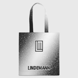 Шоппер 3D Lindemann glitch на светлом фоне: символ, надпись