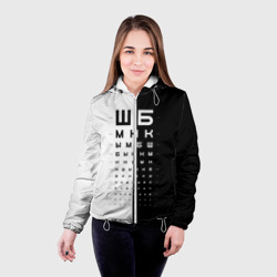 Женская куртка 3D ШБ черно-белый вариант - фото 2