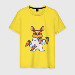 Кролик - атлет – Мужская футболка хлопок с принтом купить со скидкой в -20%