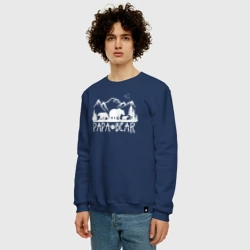 Мужской свитшот хлопок Папа медведь - фото 2