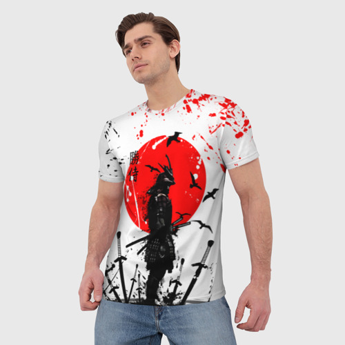 Мужская футболка 3D Самурай хранитель, цвет 3D печать - фото 3