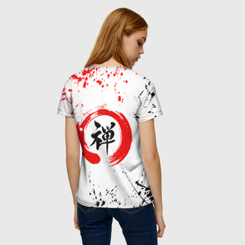 Женская футболка 3D Самурай хранитель, цвет 3D печать - фото 4
