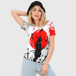 Женская футболка 3D Slim Самурай хранитель - фото 2