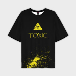 Мужская футболка oversize 3D Toxic - Биологическая опасность