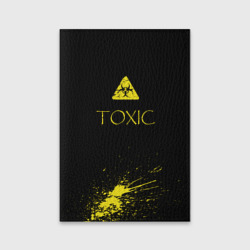 Обложка для паспорта матовая кожа Toxic - Биологическая опасность