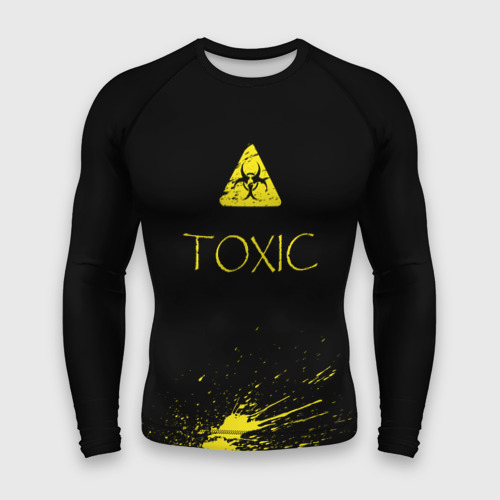 Мужской рашгард 3D Toxic - Биологическая опасность, цвет 3D печать