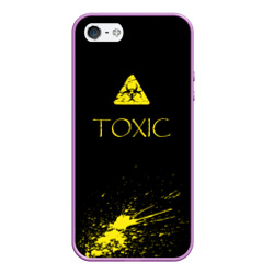 Чехол для iPhone 5/5S матовый Toxic - Биологическая опасность