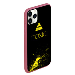 Чехол для iPhone 11 Pro Max матовый Toxic - Биологическая опасность - фото 2