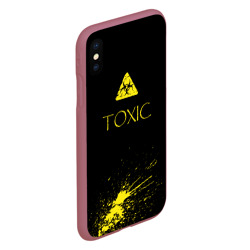 Чехол для iPhone XS Max матовый Toxic - Биологическая опасность - фото 2