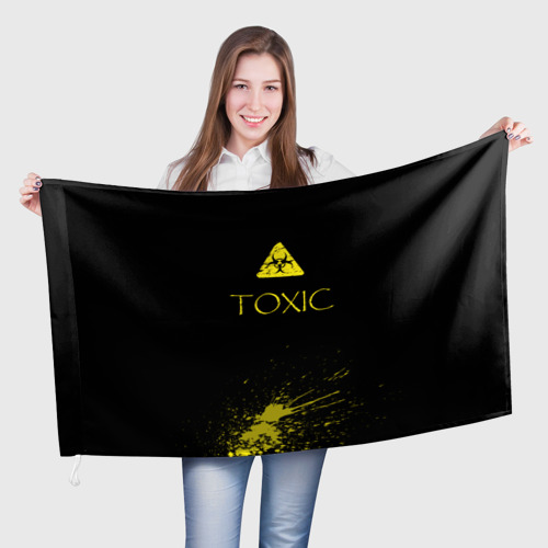 Флаг 3D Toxic - Биологическая опасность