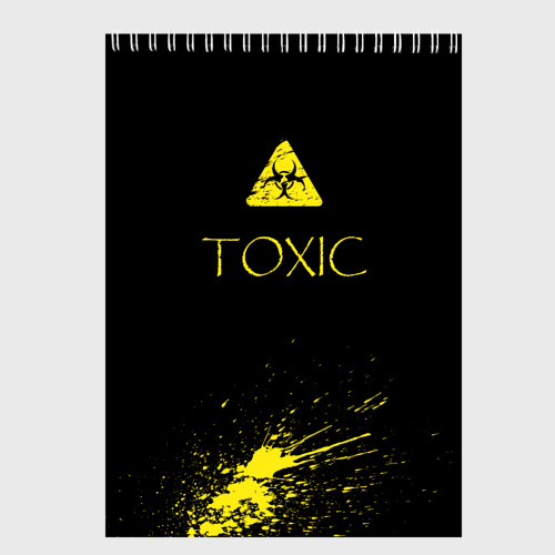 Скетчбук Toxic - Биологическая опасность, цвет белый