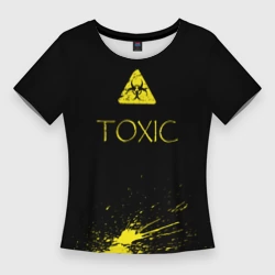 Женская футболка 3D Slim Toxic - Биологическая опасность