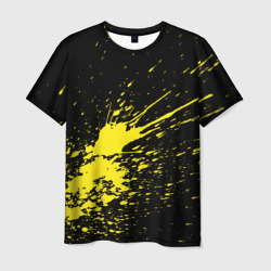 Желтые брызги – Мужская футболка 3D с принтом купить со скидкой в -26%