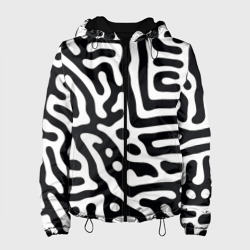 Черно-белый фон – Женская куртка 3D с принтом купить со скидкой в -10%